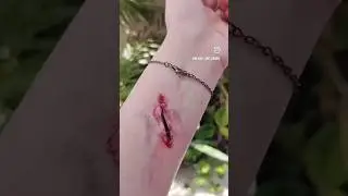 Fake Cut Tutorial 🩸🩸| Basic Prosthetic Tutorial without prosthetic products.