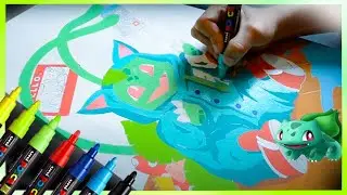 POKEMON GRAFFITI PAINT ON CANVAS #2 MAKE BY A STREET ARTIST /  ESKOS ART