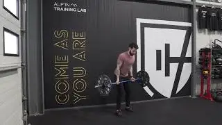 Supinated barbell bent over row