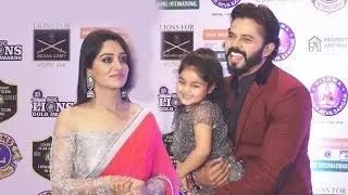 Dipika Kakar And Sreesanth Together At Lions Gold Award 2019 Red Carpet