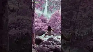One of the most beautiful hidden waterfalls in Ticino, Switzerland 🌸