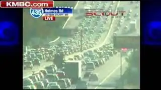 Accident Causes Backup On I-435 Near Holmes