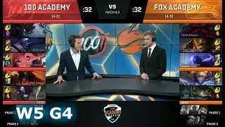 100 Thieves Academy (с Леви) против Echo Fox Academy | Неделя 5 Academy League Весна 2018 | 100A против FOXA