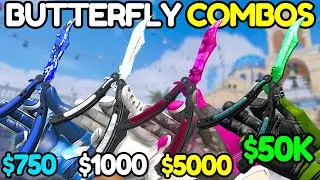 The BEST Butterfly Knife & Glove Combos in CS2 (EVERY BUDGET)