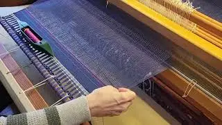 Weaving a Summer and Winter Pattern to Create Lines of Fish