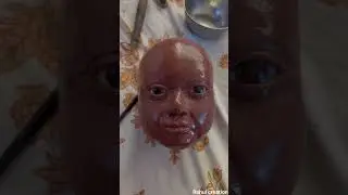 Prosthetic baby in process#sfx #prostheticmakeup #newbornbaby #makeupartist #makeup #makeuptutorial