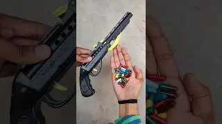Diwali Gun Vs Holi Capsules Holi Water balloon Experiment | New Holi Trick #shorts #holi #amazing