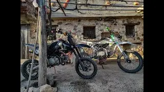 Ruta en pitbike 🔥 pique en la riera con malcor xlz 125cc  y pitsterpro 155cc