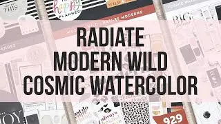 NEW Happy Planner Spring 2022 Sticker Book Flip Throughs! Radiate, Modern Wild, Cosmic Watercolor