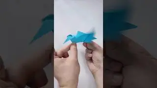 PAPER FLYING BIRD 🐦 #origami #papercrafts #paperbird