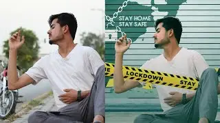 LOCKDOWN CONCEPT- photo editing tutorial in picsart and photoshop step by step |Mk photography