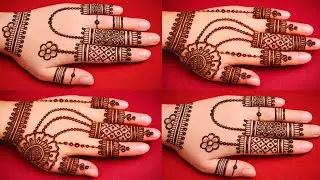 Top 2 Very Easy stylish mehndi design for back hand | Simple mehandi design | mehandi ka design 