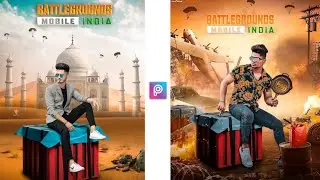 Battleground Mobile India Photo Editing || Picsart PUBG Photo Editing - Ghaus Editz