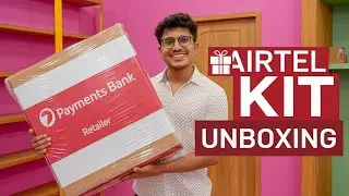 Airtel retailer kit unboxing || Airtelpayment Bank kit || Hareram hasmukh || Airtel jit review