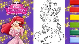 The Little Mermaid Coloring Video #9 | Princess Ariel Coloring Page