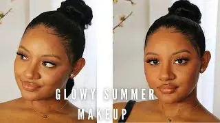 GLOWY SUMMER MAKEUP | NEW FROM SEPHORA FT FENTY SKIN TINT, MILK MAKEUP, TOO FACED + MORE | ASHHNYC