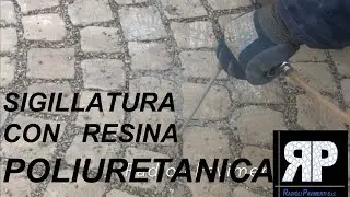 Pavimenti in pietra: cubetti di porfido con resina MAPESTONE JOINT- RADIOLI PAVIMENTI
