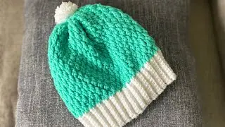 Crochet Alpine Stitch Hat| For Beginners
