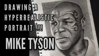 Mike Tyson Portrait || Timelapse video ||Re-edited