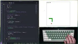 ASMR Programming - Coding a JavaScript Snake Game - No Talking