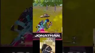 Jonathan 1v3 🥵 clutch nade 🙀#pubgmobile #pubg #bgmi