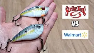 Walmart Lipless Crankbait vs Strike King Red Eye Shad