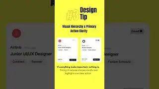 UI/UX Design Tips in 2026 - Visual Hierarchy & Primary Action Clarity  #uiuxdesign  #uiux