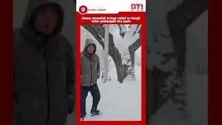 Heavy snowfall brings relief to Kargil after prolonged dry spell