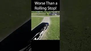 Worse than a Rolling Stop! #fs22 #truck #rv