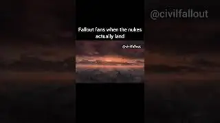 FALLOUT FANS WHEN THE NUKES DROP #fallout #falloutmemes #memes #gaming #gamingmemes