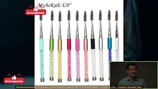 2251832842563480 Rhinestone Lash Brush Reusable Eyelash Brushes Mascara Wand Applicator