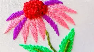 Just Awesome Flower Hand Embroidery Design 🌸|Beautiful Stitches 