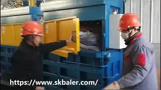 Downstroke baling machine for sale, hydraulic downstroke balers, vertical press machine in China.