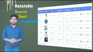 How to add Bootstrap in HTML | Bootstrap dataTable with Searching, Sorting and Pagination