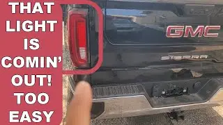 Как снять/заменить задние фонари GMC Sierra 2022-2026 годов выпуска. ЛЕГКО. Сторона водителя и па...