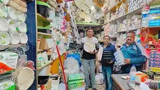 Sadar Bazar की सबसे सस्ती Market | Cloud Kitchen/Dhaba/Wedding Disposable Goods @ Factory Prices
