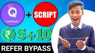 Cash queen app refer bypass trick || new earning app today || Cash queen script
