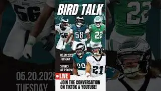 Bird Talk is LIVE every Tuesday at 7:30 PM EST!#BirdTalk #FlyEaglesFly #EaglesNation #LiveSportsTalk