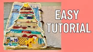 Easy Scrap Paper Christmas Tree | December Junk Journal Idea