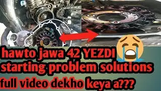 hawto jawa 42 YEZDI starting problem#Jawa 42 Me starting problem Kyon Hota Hai#hawtoJawa battery Low