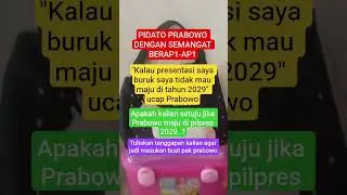 Prabowo tak mau maju di pilpres 2029