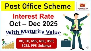 Post Office October 2025 Interest Rate | New Interest Rate of post Office 2025