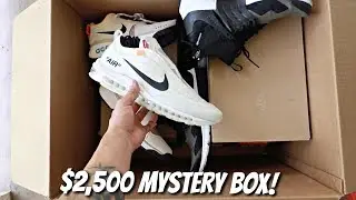 MASSIVE $2500 Sneaker Mystery Box Unboxing (Off-White, Jordans, & Yeezys!)