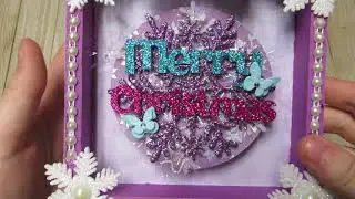 DIY Altered Non-traditional Christmas Dollar Tree Shadow Box