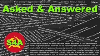 Communist Replies to Viewer Comments: 20 Questions for Socialism for All, Vol. 1 | S4A Mailbag