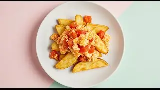 Яичный соус из сладкого картофеля и томатов, приготовленный в аэрогриле, рецепты здоровых ужинов ...