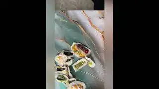 Hand made embroidery tictac clip