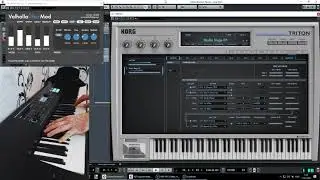 Korg Triton VST Rodes Piano / Valhalla Uber Mod Space Sound / Roland Juno DS-88 (Live Improvisation)