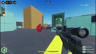 testing out a new gun game