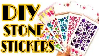 DIY STONE STICKERS // HOMEMADE STONE STICKERS EASY